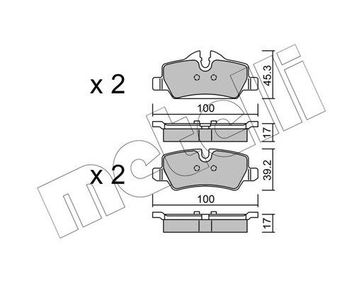 Metelli Remblokset 22-1014-0