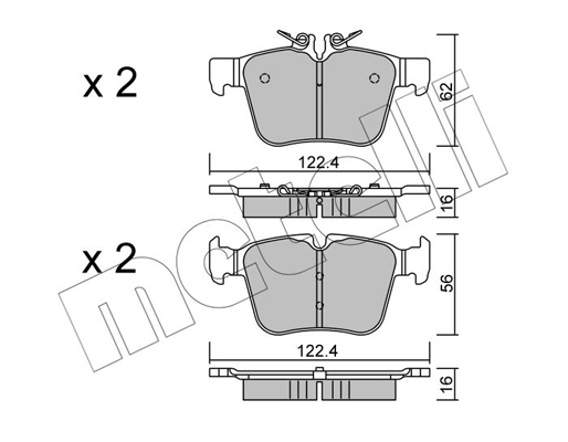 Metelli Remblokset 22-1020-0