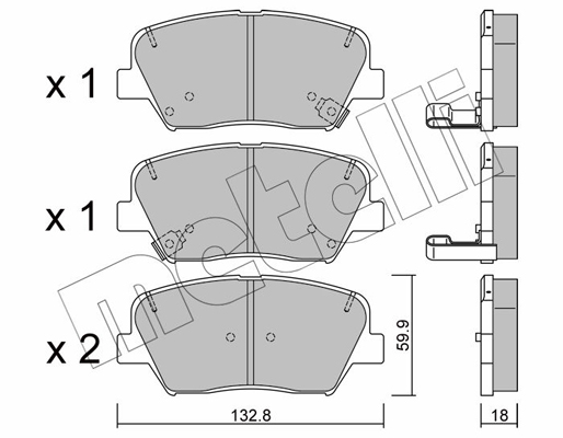 Metelli Remblokset 22-1026-0