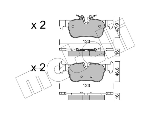 Metelli Remblokset 22-1038-0