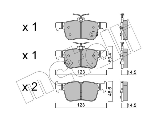 Metelli Remblokset 22-1040-1