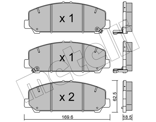 Metelli Remblokset 22-1046-0