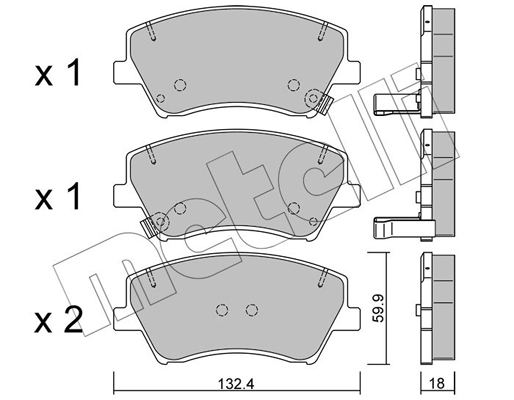 Metelli Remblokset 22-1092-0