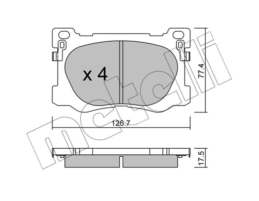 Metelli Remblokset 22-1093-0