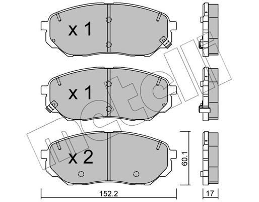 Metelli Remblokset 22-1096-0