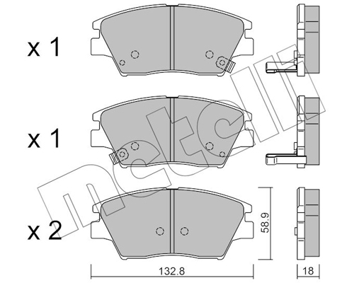 Metelli Remblokset 22-1098-0