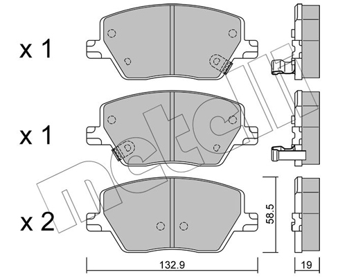 Metelli Remblokset 22-1103-0