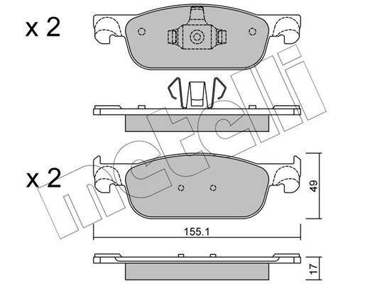 Metelli Remblokset 22-1109-0