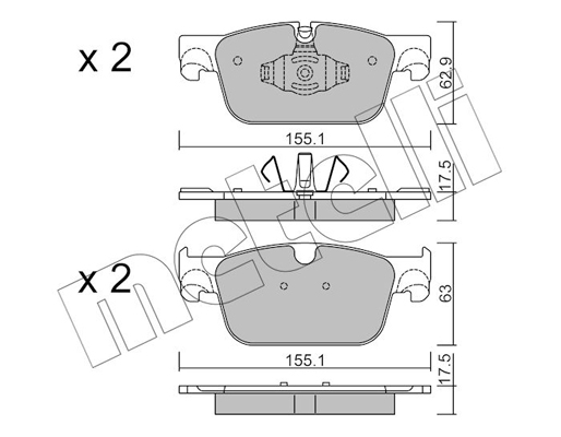 Metelli Remblokset 22-1119-0