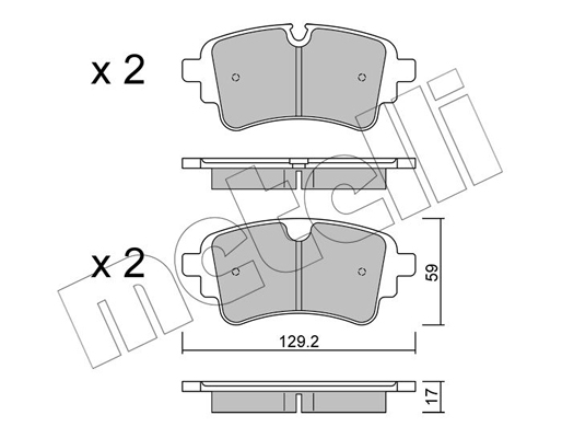 Metelli Remblokset 22-1129-1