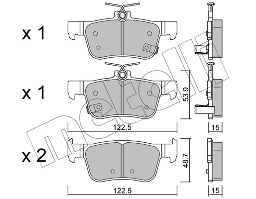 Metelli Remblokset 22-1131-0