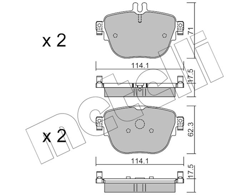 Metelli Remblokset 22-1137-0