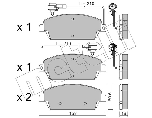 Metelli Remblokset 22-1143-0