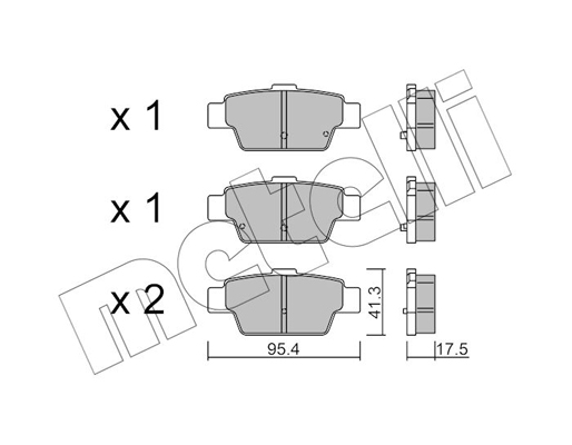 Metelli Remblokset 22-1144-0