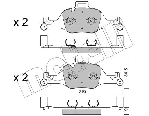 Metelli Remblokset 22-1145-0