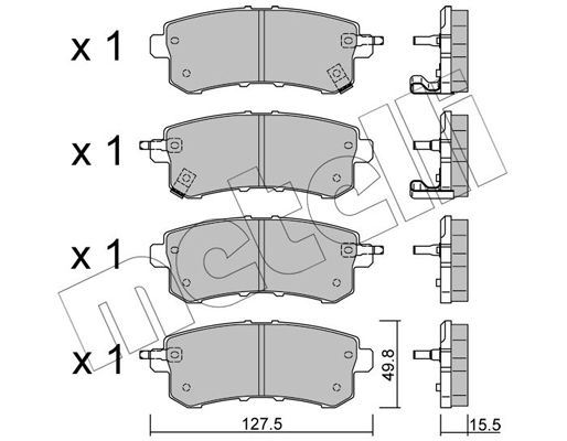 Metelli Remblokset 22-1155-0