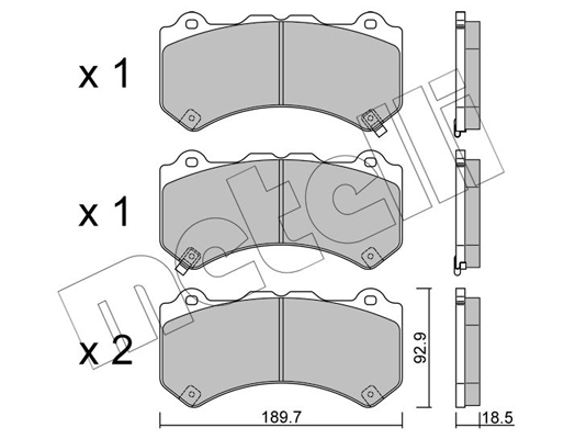 Metelli Remblokset 22-1156-0