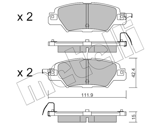 Metelli Remblokset 22-1158-0