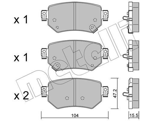 Metelli Remblokset 22-1159-0