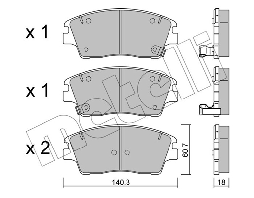 Metelli Remblokset 22-1164-0