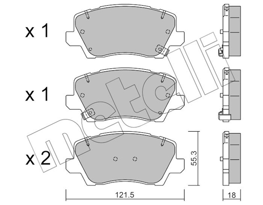 Metelli Remblokset 22-1165-0