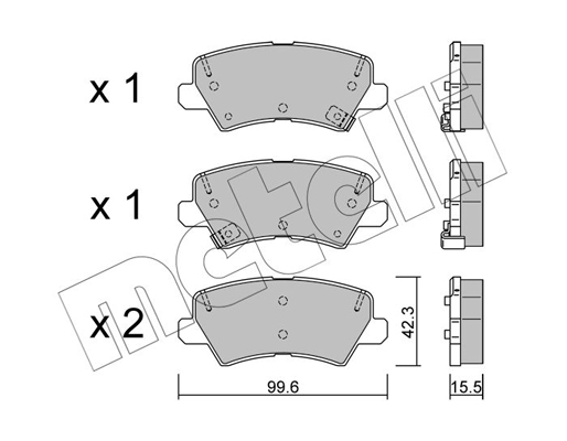 Metelli Remblokset 22-1166-0