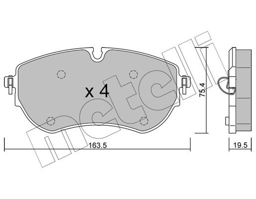 Metelli Remblokset 22-1172-0