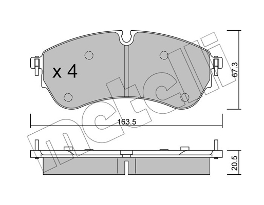 Metelli Remblokset 22-1173-0