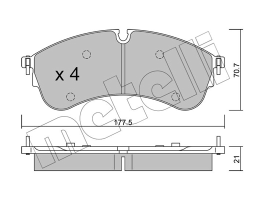 Metelli Remblokset 22-1174-0