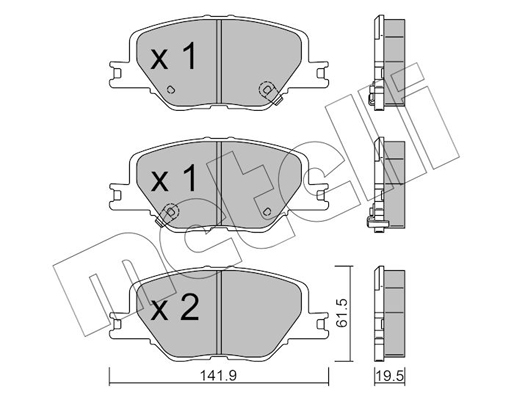 Metelli Remblokset 22-1177-0