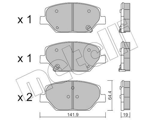 Metelli Remblokset 22-1178-0