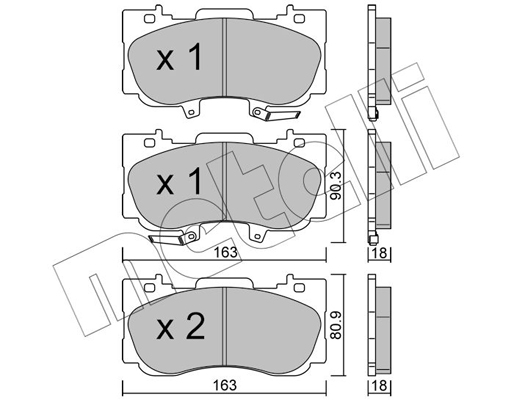 Metelli Remblokset 22-1183-0