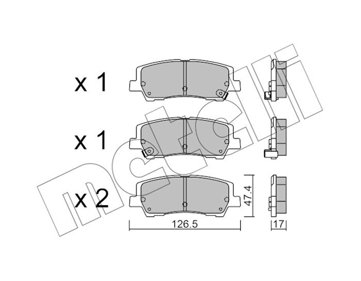 Metelli Remblokset 22-1184-0