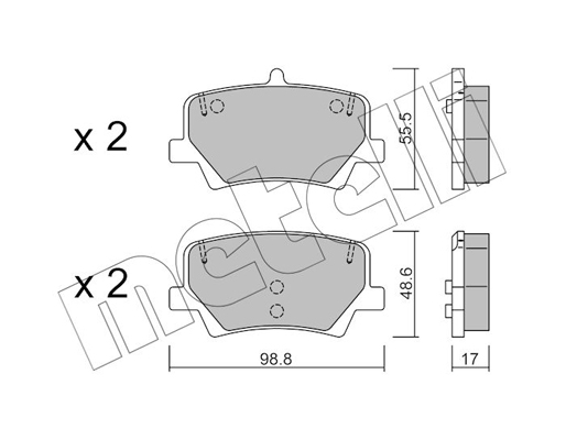 Metelli Remblokset 22-1187-0