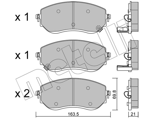 Metelli Remblokset 22-1191-0