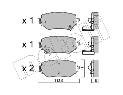 Metelli Remblokset 22-1192-0