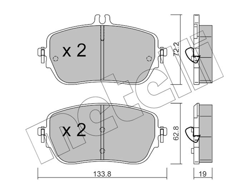 Metelli Remblokset 22-1193-0