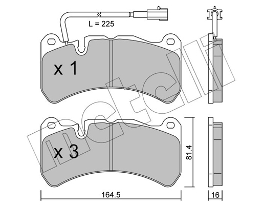 Metelli Remblokset 22-1201-0