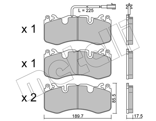 Metelli Remblokset 22-1202-0