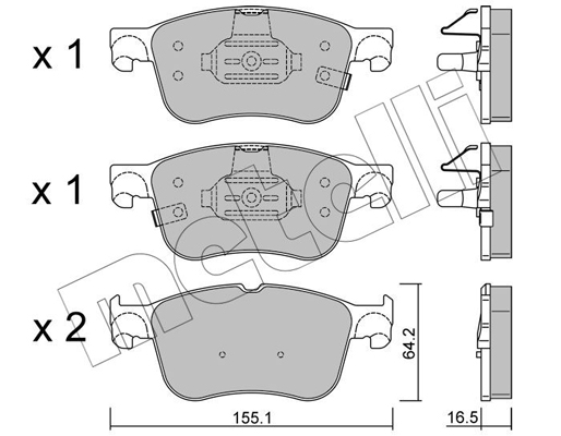 Metelli Remblokset 22-1205-0