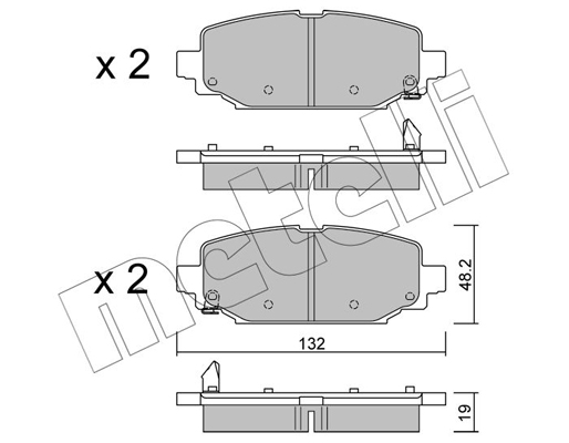 Metelli Remblokset 22-1210-0