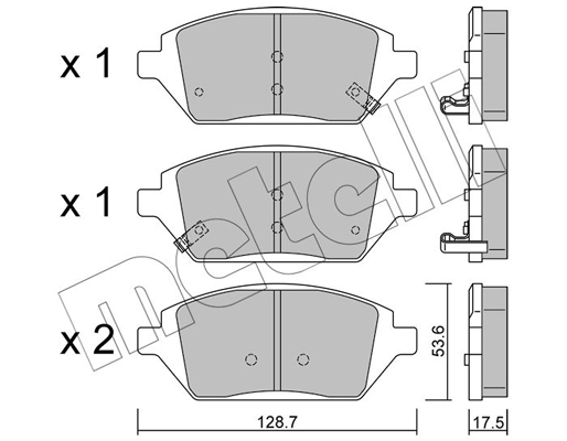 Metelli Remblokset 22-1211-0