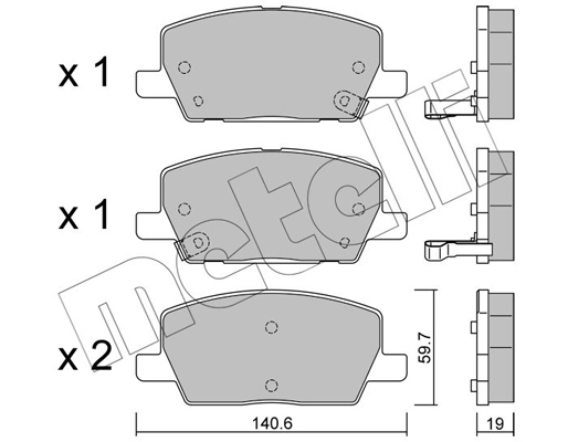 Metelli Remblokset 22-1212-0