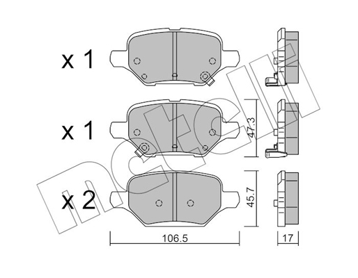 Metelli Remblokset 22-1213-0