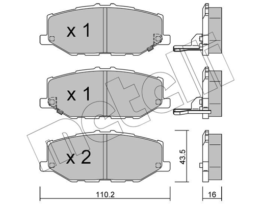 Metelli Remblokset 22-1215-0