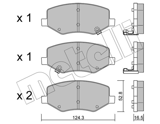 Metelli Remblokset 22-1216-0