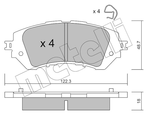 Metelli Remblokset 22-1219-0