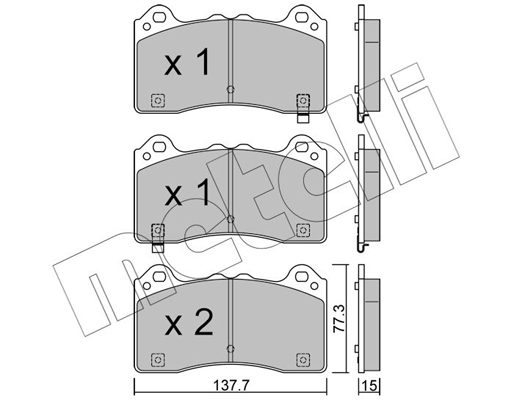 Metelli Remblokset 22-1220-0