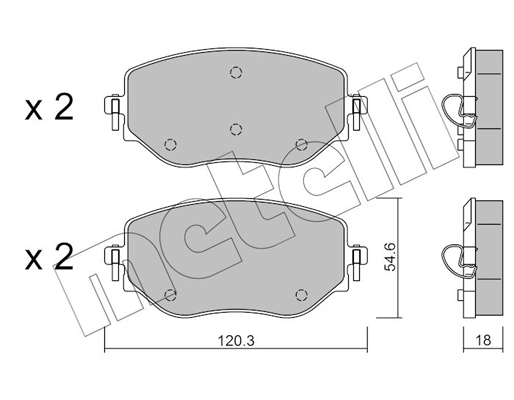 Metelli Remblokset 22-1225-0