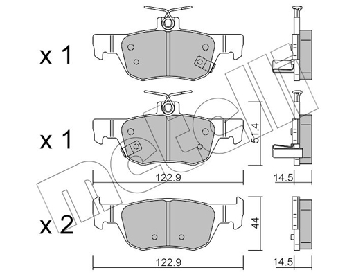 Metelli Remblokset 22-1226-0